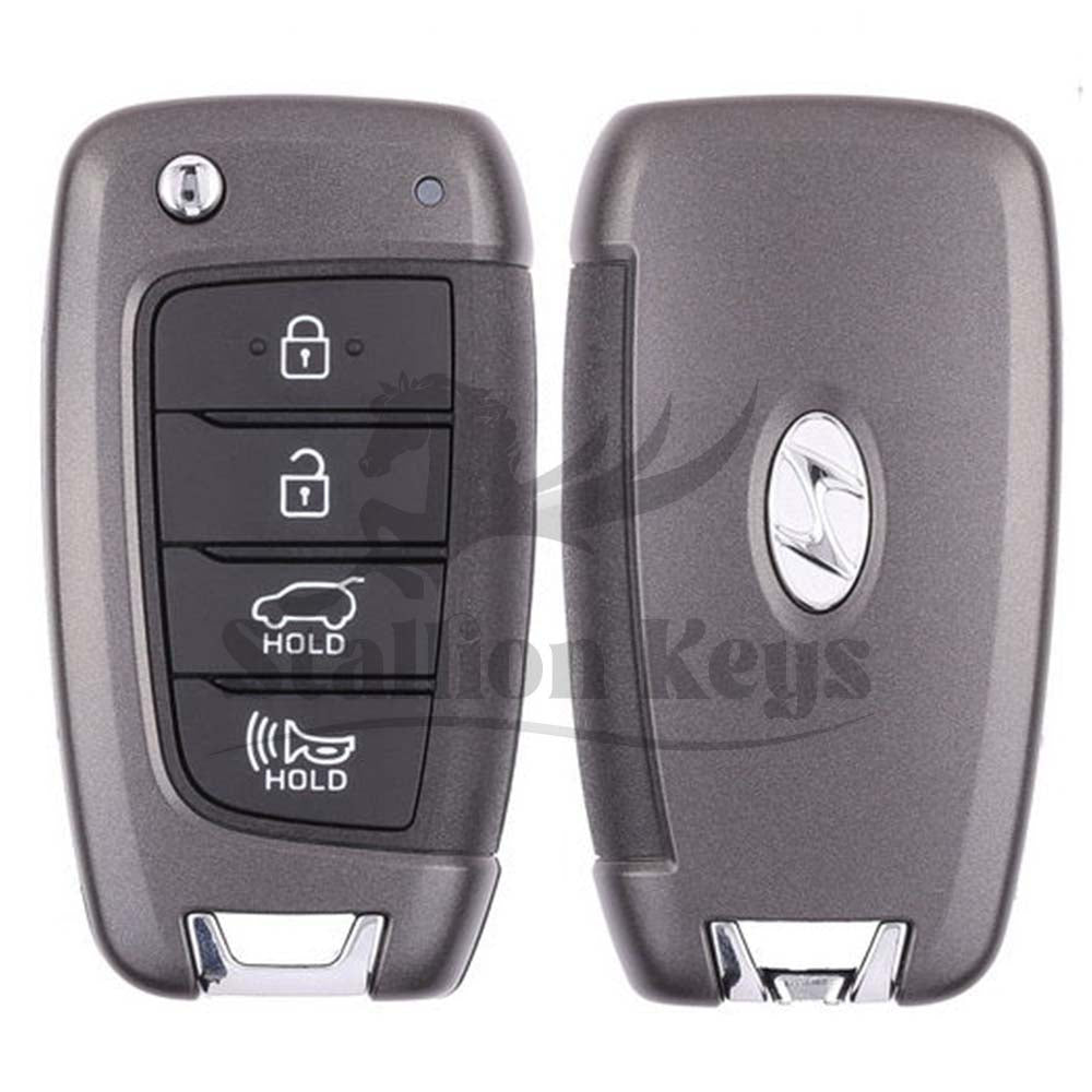 2017-2019 Hyundai Elantra GT / 4-Button Flip Key / PN: 95430-G3100 / OSLOKA-450T / OEM 2017-2019 Hyundai Elantra GT / 4-Button Flip Key / PN: 95430-G3100 / OSLOKA-450T / OEM